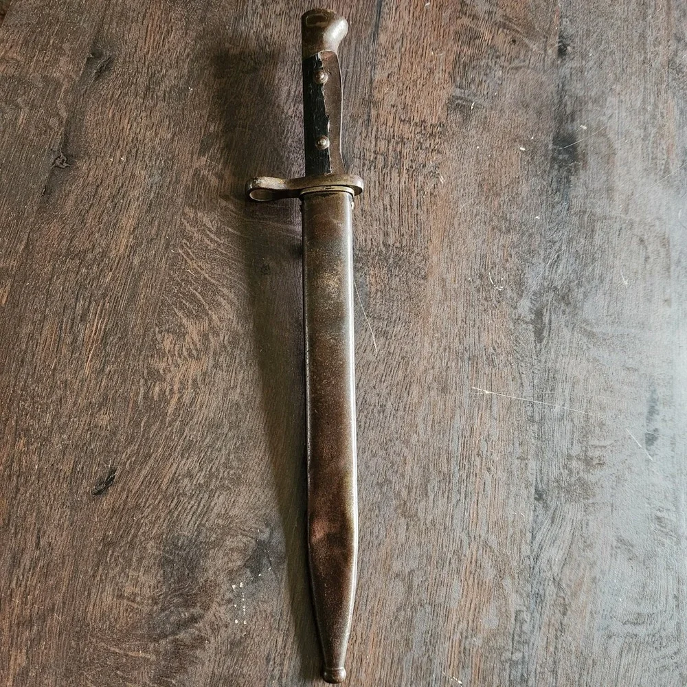 Antique German Bayonet w/ Scabbard Meyersberg Kirschbaum Solingen H5593‎